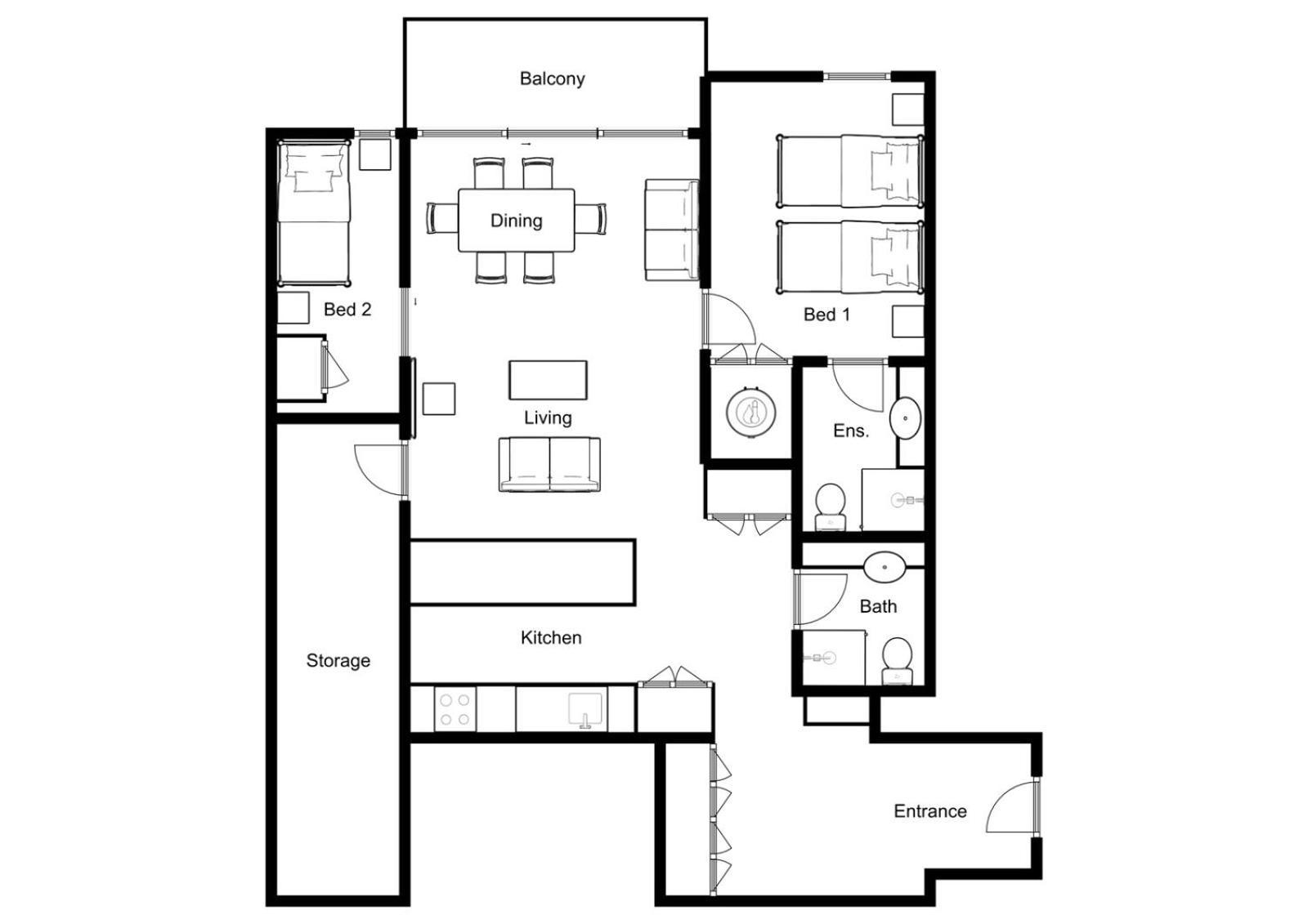 Chalet Apartments - Mt Buller Apartment Rentals Mount Buller Rom bilde
